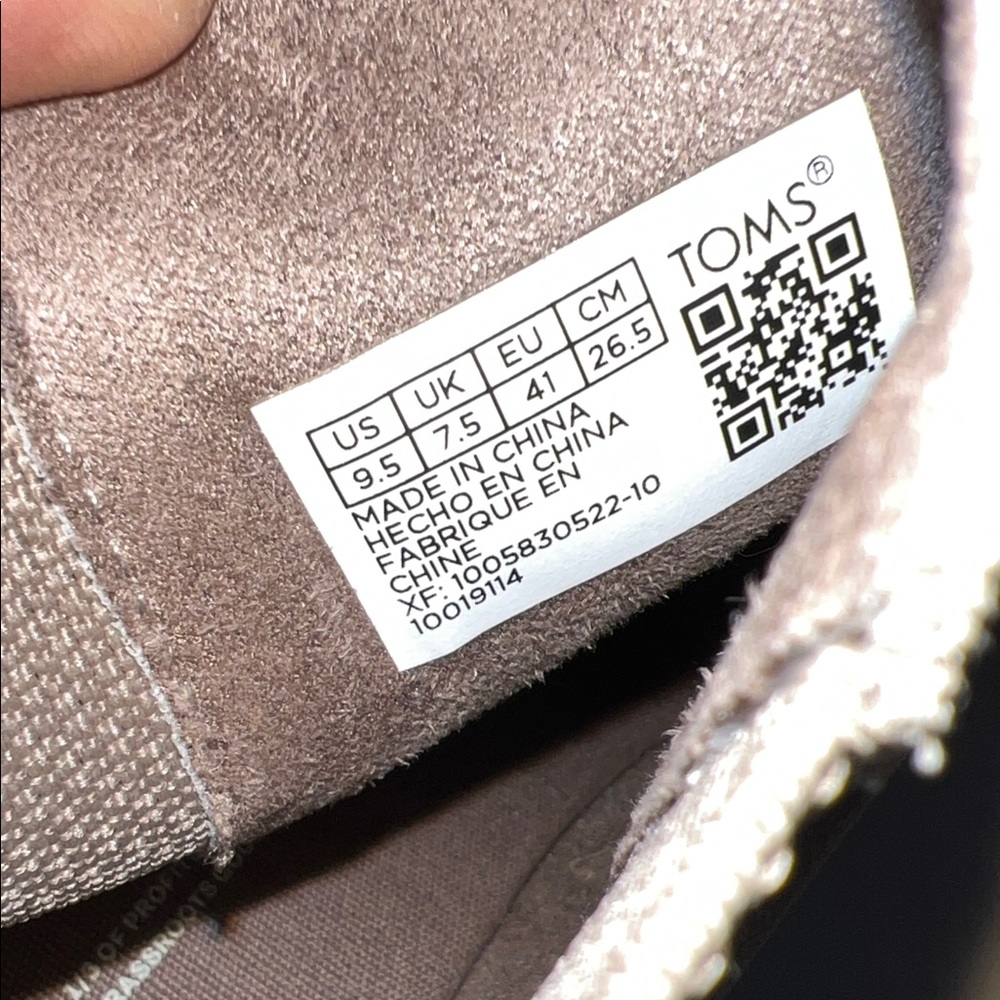 Toms Taupe Wedge Ankle Booties Women’s size 9.5 - Picture 9 of 9